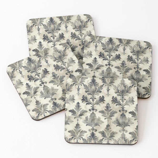 Item preview, MYSTICAL MIRAGE Watercolor Damask designed and sold by Frenchifique.