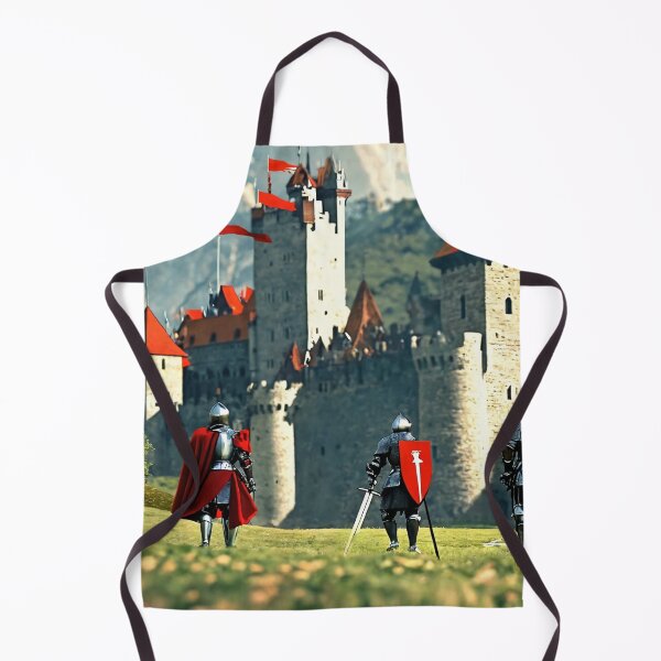 Item preview, knights, castle, Middle Ages, fantasy, cartoon designed and sold by DonnaBlankaArt.