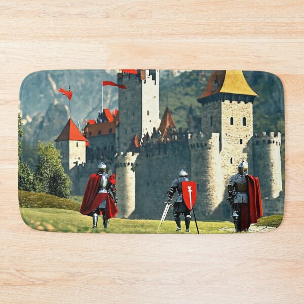 Item preview, knights, castle, Middle Ages, fantasy, cartoon designed and sold by DonnaBlankaArt.