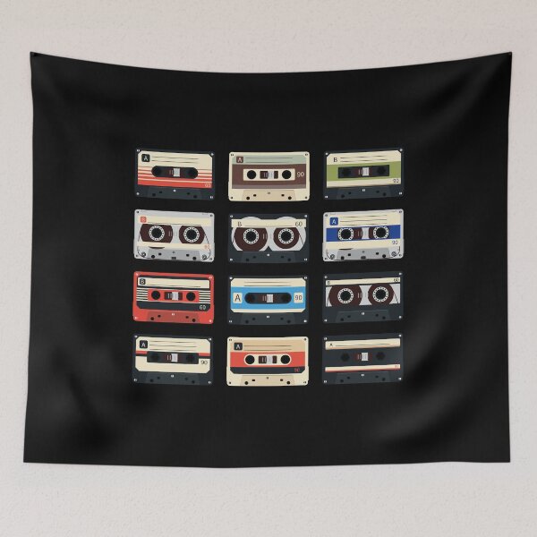 Item preview, 80's Cassette Tapes Montage designed and sold by Creative-Wolf16.