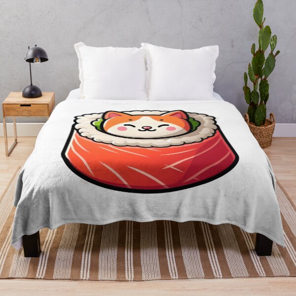 Item preview, Adorable Cat Sleeping Inside a Sushi Roll designed and sold by zoughlal.