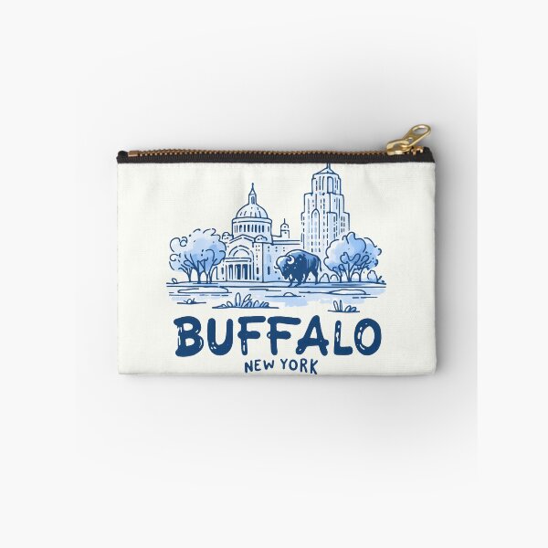 Item preview, Buffalo NY Minimalist Simple Cityscape Blue Art designed and sold by HowToCanadian.