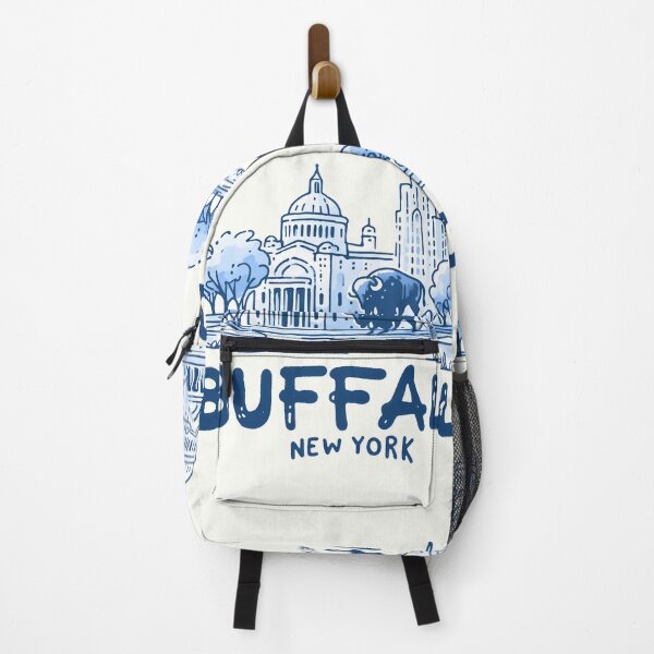 Item preview, Buffalo NY Minimalist Simple Cityscape Blue Art designed and sold by HowToCanadian.