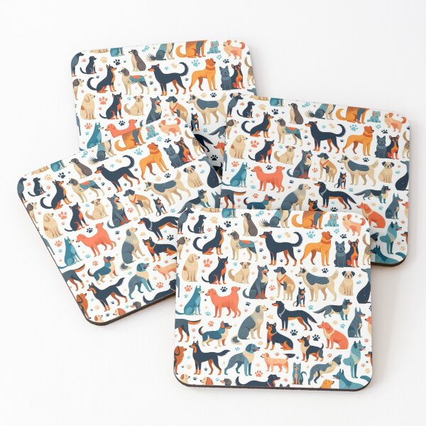 Item preview, Canine Mosaic: A Tapestry of Tail Wags designed and sold by Furbulous Faces.