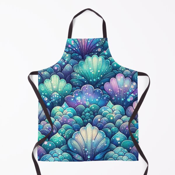 Item preview, Purple And Teal Mermaid Tail Scales Print Design designed and sold by SeaStarMermaids.