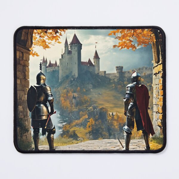 Item preview, knights, castle, Middle Ages, fantasy, cartoon designed and sold by DonnaBlankaArt.