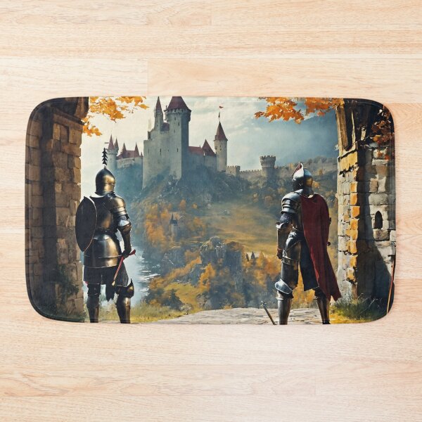Item preview, knights, castle, Middle Ages, fantasy, cartoon designed and sold by DonnaBlankaArt.