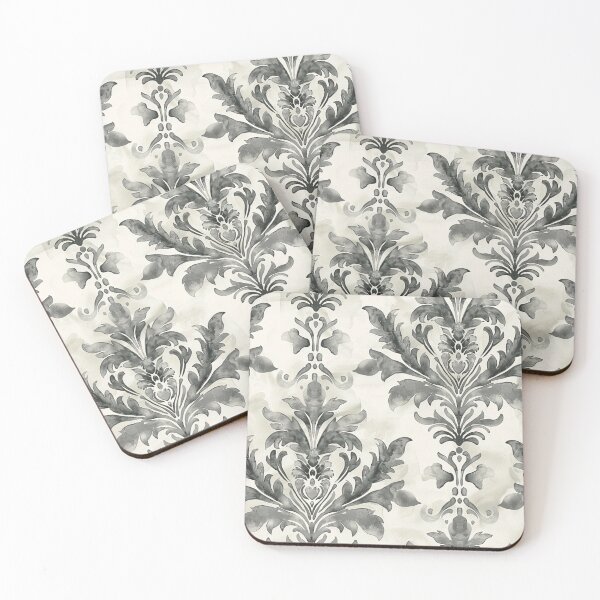 Item preview, WISTERIA WHIMSY Watercolor Damask designed and sold by Frenchifique.