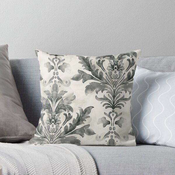 Item preview, WISTERIA WHIMSY Watercolor Damask designed and sold by Frenchifique.