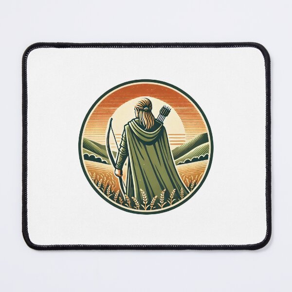 Item preview, Lone Archer - Sunset - Badge - Fantasy designed and sold by Fenay Designs.