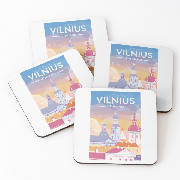 Item preview, A Vintage Travel Art of Vilnius - Lithuania  designed and sold by GoodOldVintage.