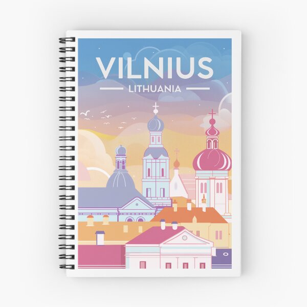 Item preview, A Vintage Travel Art of Vilnius - Lithuania  designed and sold by GoodOldVintage.