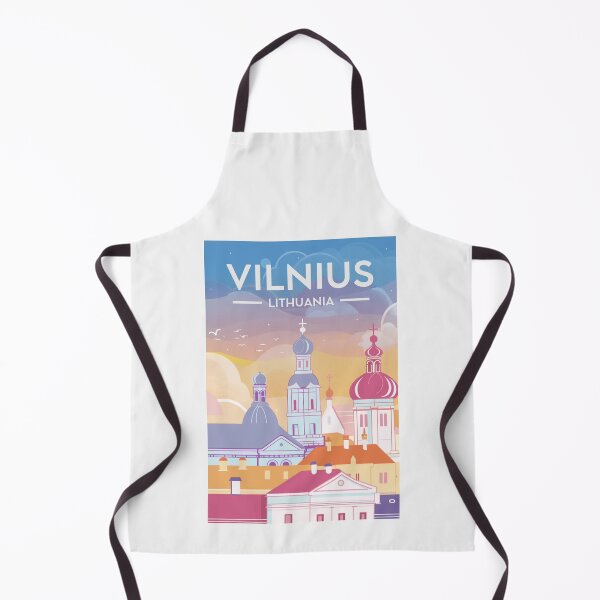 Item preview, A Vintage Travel Art of Vilnius - Lithuania designed and sold by GoodOldVintage.