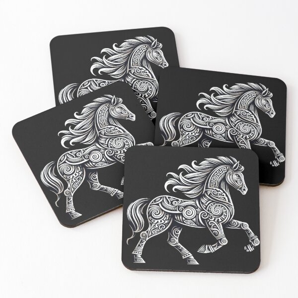 Item preview, Detailed Tribal Patterns Horse designed and sold by Joako Zeta.