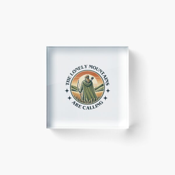 Item preview, The Lonely Mountains Are Calling - Lone Archer - Badge - Fantasy designed and sold by Fenay Designs.