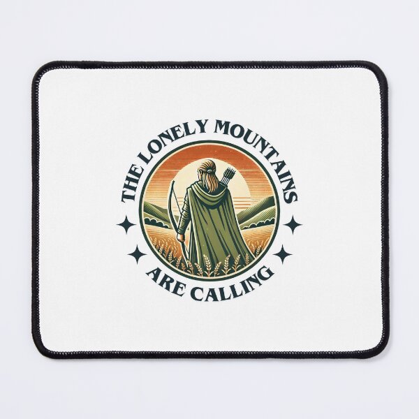 Item preview, The Lonely Mountains Are Calling - Lone Archer - Badge - Fantasy designed and sold by Fenay Designs.