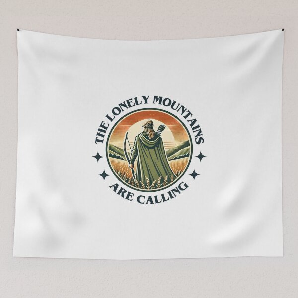 Item preview, The Lonely Mountains Are Calling - Lone Archer - Badge - Fantasy designed and sold by Fenay Designs.