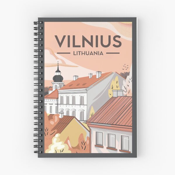 Item preview, A Vintage Travel Art of Vilnius - Lithuania  designed and sold by GoodOldVintage.