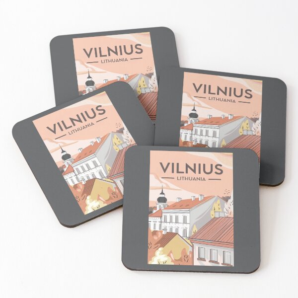 Item preview, A Vintage Travel Art of Vilnius - Lithuania  designed and sold by GoodOldVintage.