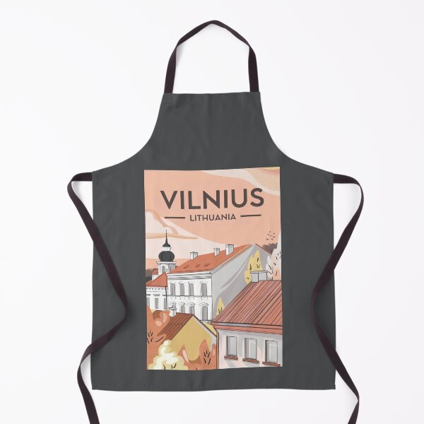 Item preview, A Vintage Travel Art of Vilnius - Lithuania designed and sold by GoodOldVintage.