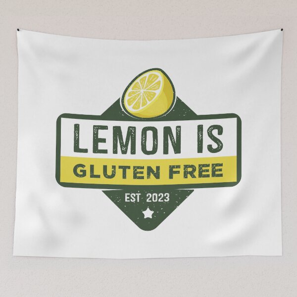 Item preview, "Lemon is Gluten-free" t shirt design series designed and sold by MyGluteesFree77.