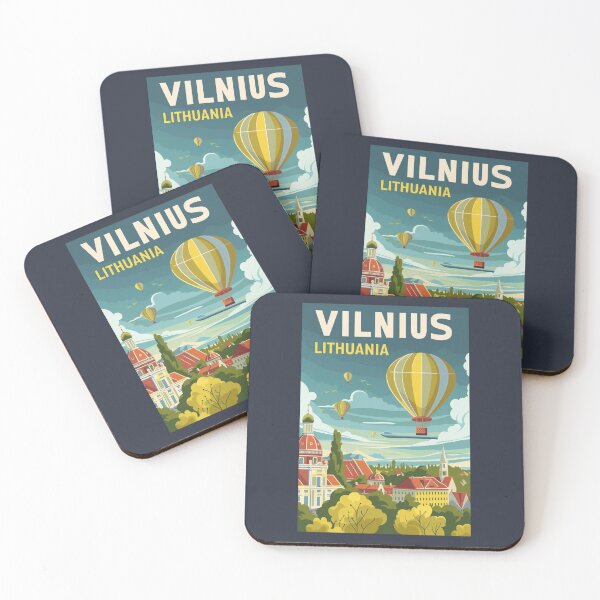 Item preview, A Vintage Travel Art of Vilnius - Lithuania  designed and sold by GoodOldVintage.