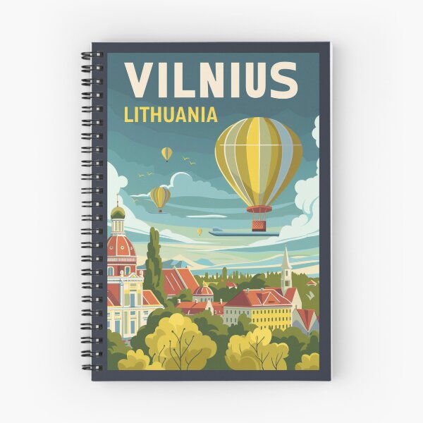 Item preview, A Vintage Travel Art of Vilnius - Lithuania  designed and sold by GoodOldVintage.