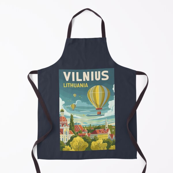 Item preview, A Vintage Travel Art of Vilnius - Lithuania designed and sold by GoodOldVintage.