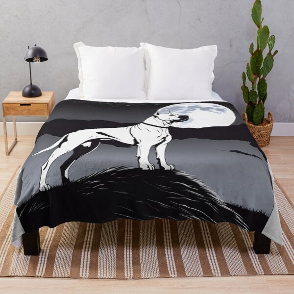 Item preview, Dogo Argentino Vigilant Watchdog Silhouetted Against the Moonlit Night designed and sold by andrew758.