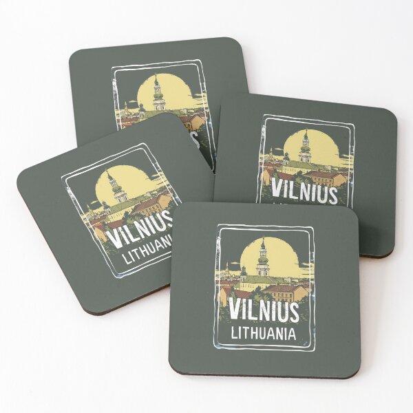 Item preview, A Vintage Travel Art of Vilnius - Lithuania  designed and sold by GoodOldVintage.