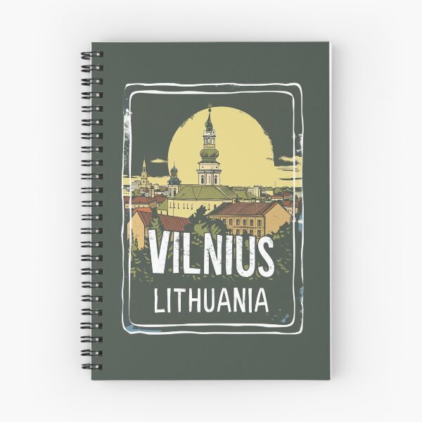 Item preview, A Vintage Travel Art of Vilnius - Lithuania  designed and sold by GoodOldVintage.