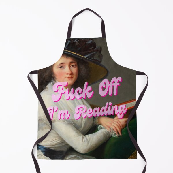 Item preview, “Fuck off I’m Reading” Funny vintage Altered art portrait Comtesse de la Châtre (Marie Charlotte Louise Perrette Aglaé Bontemps, 1762-1848) designed and sold by KWZCreates.