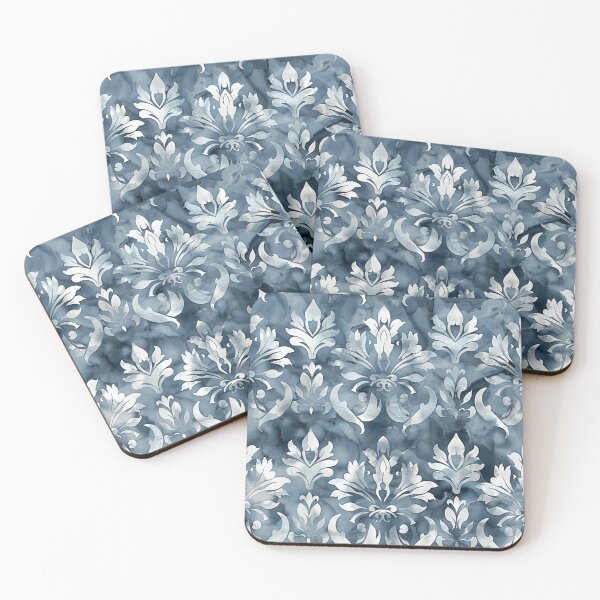 Item preview, MOONLIT MEADOW Watercolor Damask designed and sold by Frenchifique.
