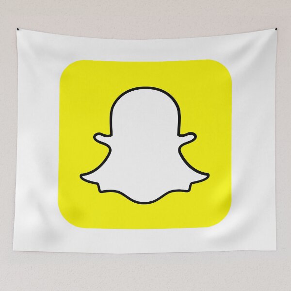 Item preview, snap Chat logo t shirt for social media designed and sold by vishkhatri.