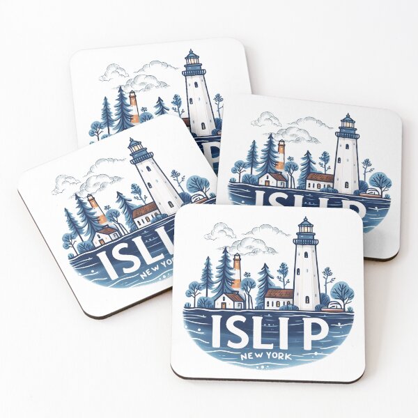 Item preview, Islip New York  Cute Blue Cityscape designed and sold by HowToCanadian.