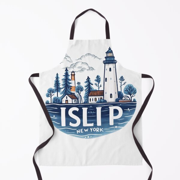 Item preview, Islip New York  Cute Blue Cityscape designed and sold by HowToCanadian.