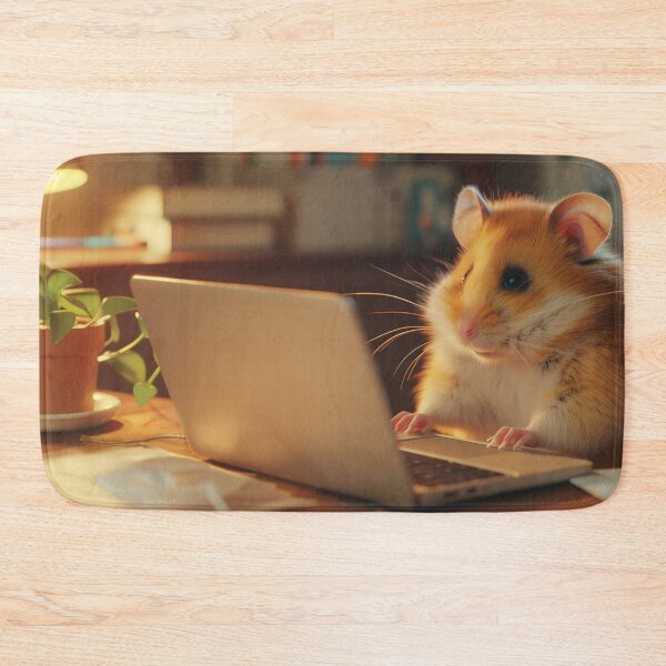 Item preview, Cute hamster working at home designed and sold by cutepid.