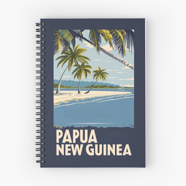 Item preview, A Vintage Travel Art of Port Moresby - Papua New Guinea  designed and sold by GoodOldVintage.