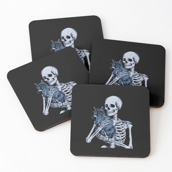Item preview, Skeleton Holding Cat Skull Kitty Halloween 2024 Men Women Kids designed and sold by clothesy7.