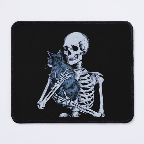 Item preview, Skeleton Holding Cat Skull Kitty Halloween 2024 Men Women Kids designed and sold by clothesy7.