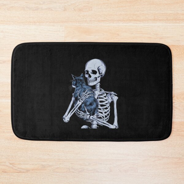 Item preview, Skeleton Holding Cat Skull Kitty Halloween 2024 Men Women Kids designed and sold by clothesy7.