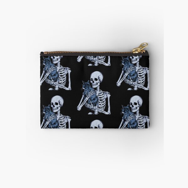 Item preview, Skeleton Holding Cat Skull Kitty Halloween 2024 Men Women Kids designed and sold by clothesy7.