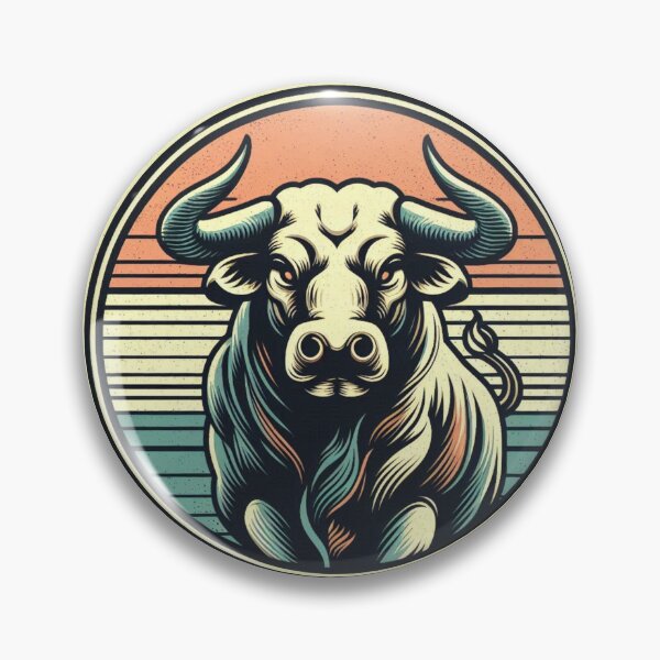 Item preview, Bull (Retro) designed and sold by Bubble-Boris.