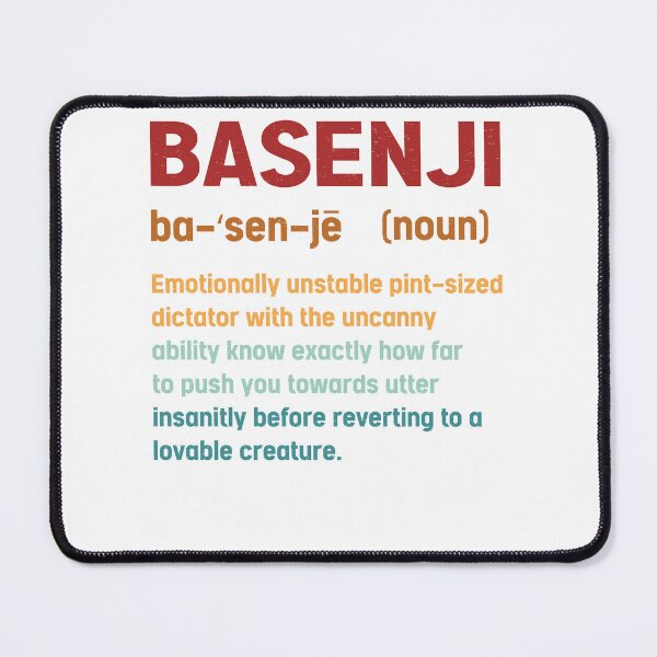 Item preview, Vintage Basenji Dog Definition, Basenji designed and sold by Artistoos.