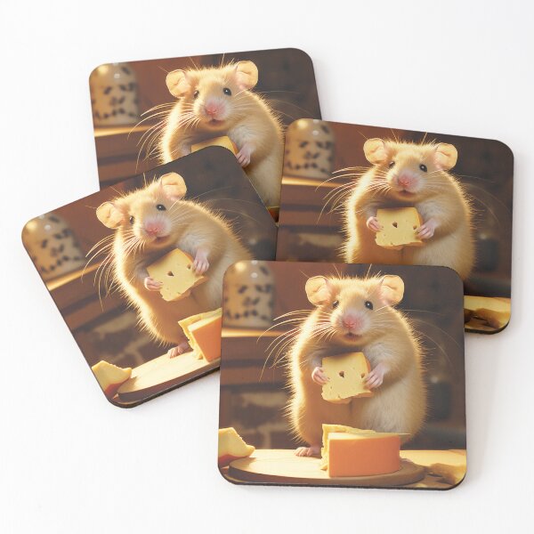 Item preview, Cute hamster stealing cheese designed and sold by cutepid.