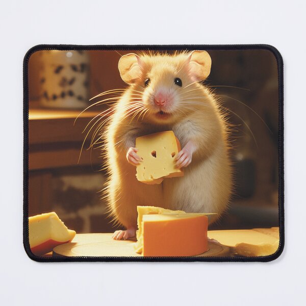 Item preview, Cute hamster stealing cheese designed and sold by cutepid.