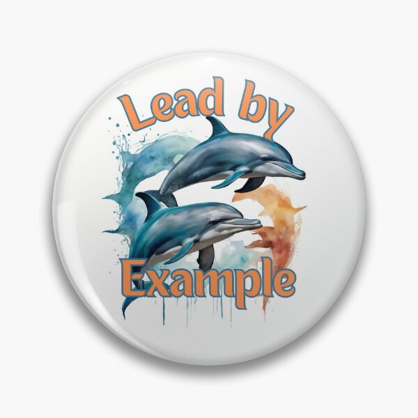 Item preview, Lead by Example Dolphins designed and sold by DecalDash.