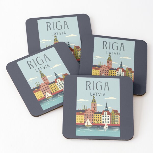 Item preview, A Vintage Travel Art of Riga - Latvia  designed and sold by GoodOldVintage.