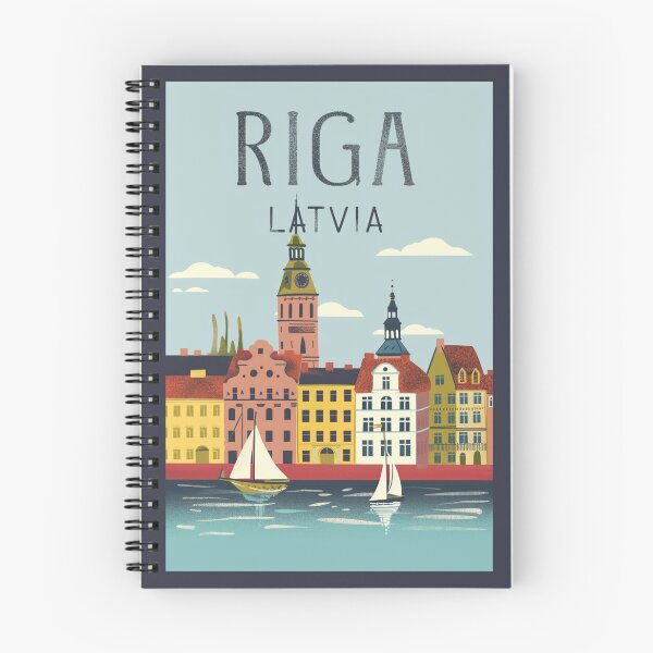 Item preview, A Vintage Travel Art of Riga - Latvia  designed and sold by GoodOldVintage.