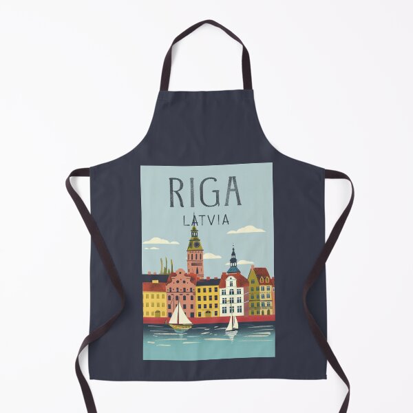 Item preview, A Vintage Travel Art of Riga - Latvia designed and sold by GoodOldVintage.